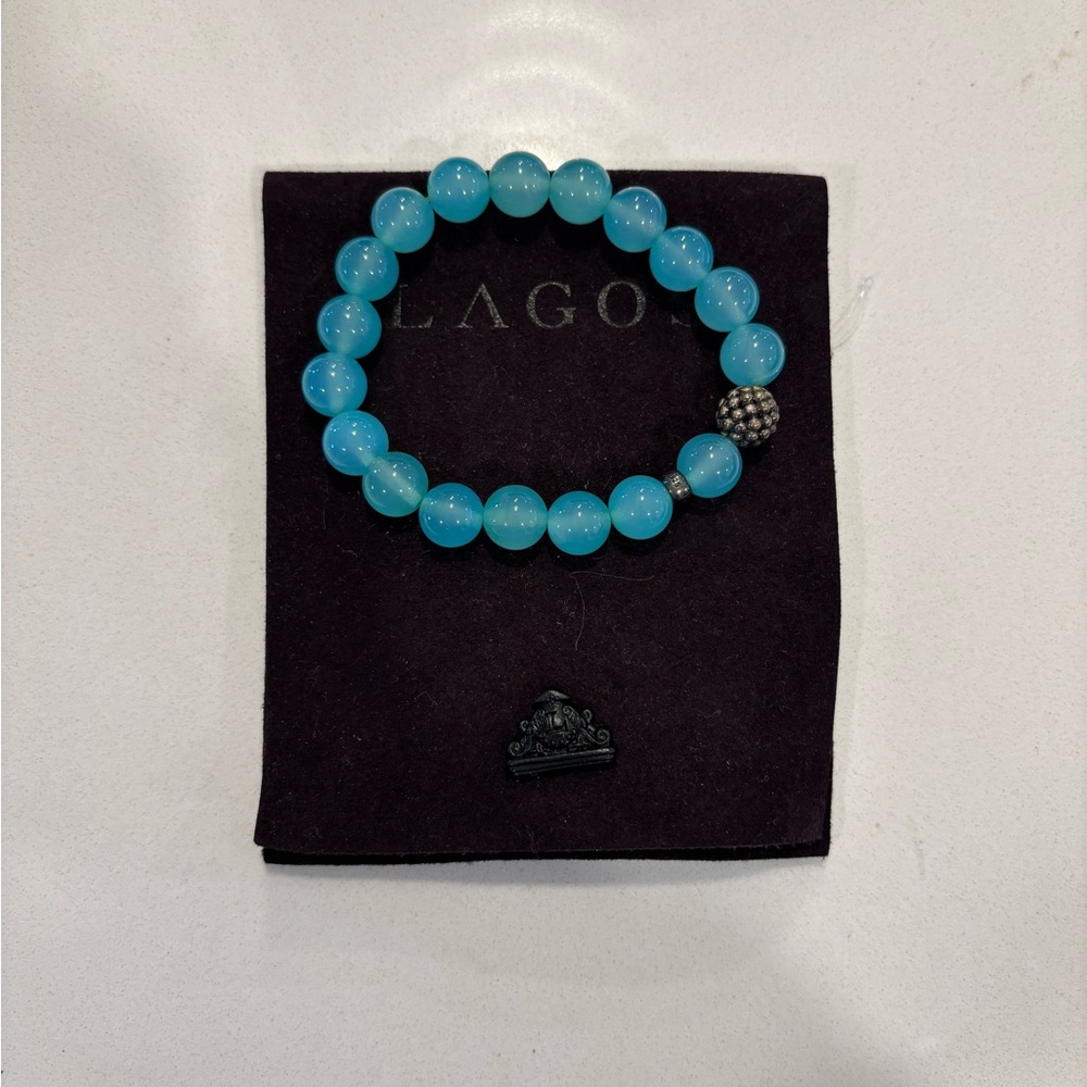 Lagos Silver Station Bead Bracelet
